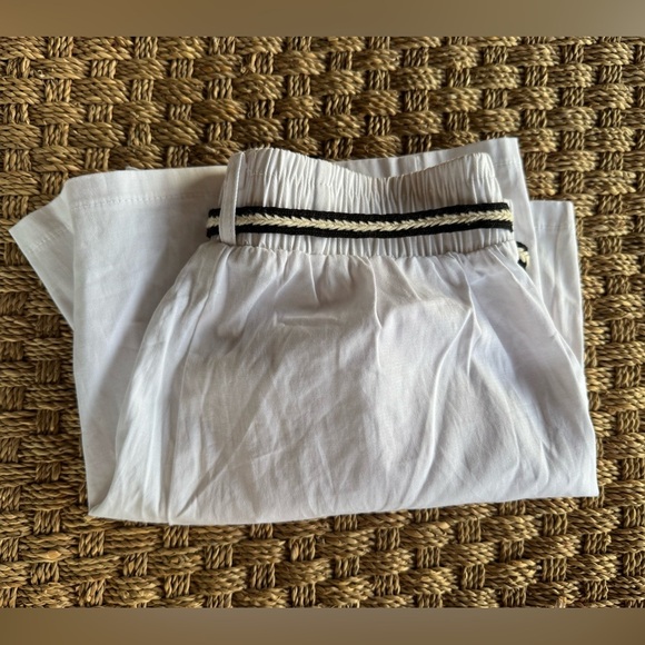 NWT CELLABIE High Waist Pleated White Cotton Shorts Size XL - Picture 7 of 9